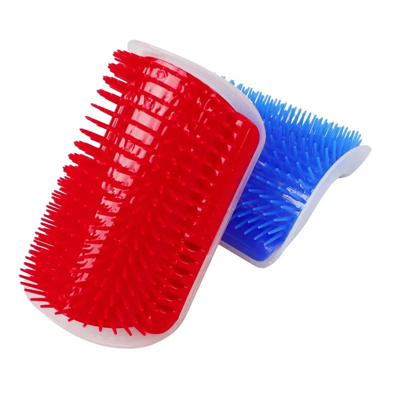 Self-Grooming Cat Corner Brush – Removable Wall-Mounted Massage Comb for Easy Hair Removal