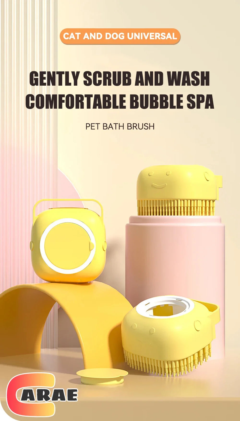 ScrubBuddy™ 2-in-1 Pet Bath Brush & Shampoo Dispenser