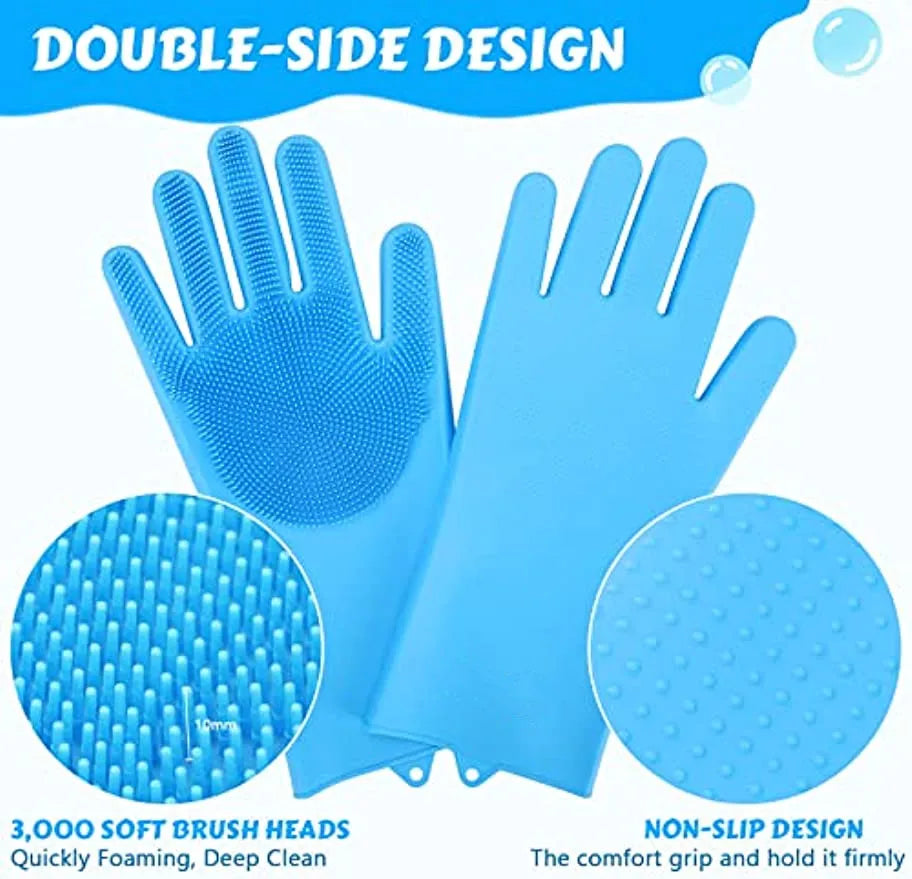 2-in-1 Silicone Scrubber & Hair Remover for Dogs & Cats