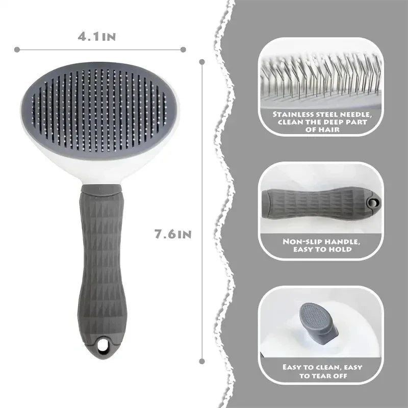 FurSweep™ Self-Cleaning Pet Hair Remover Brush – For Dogs & Cats