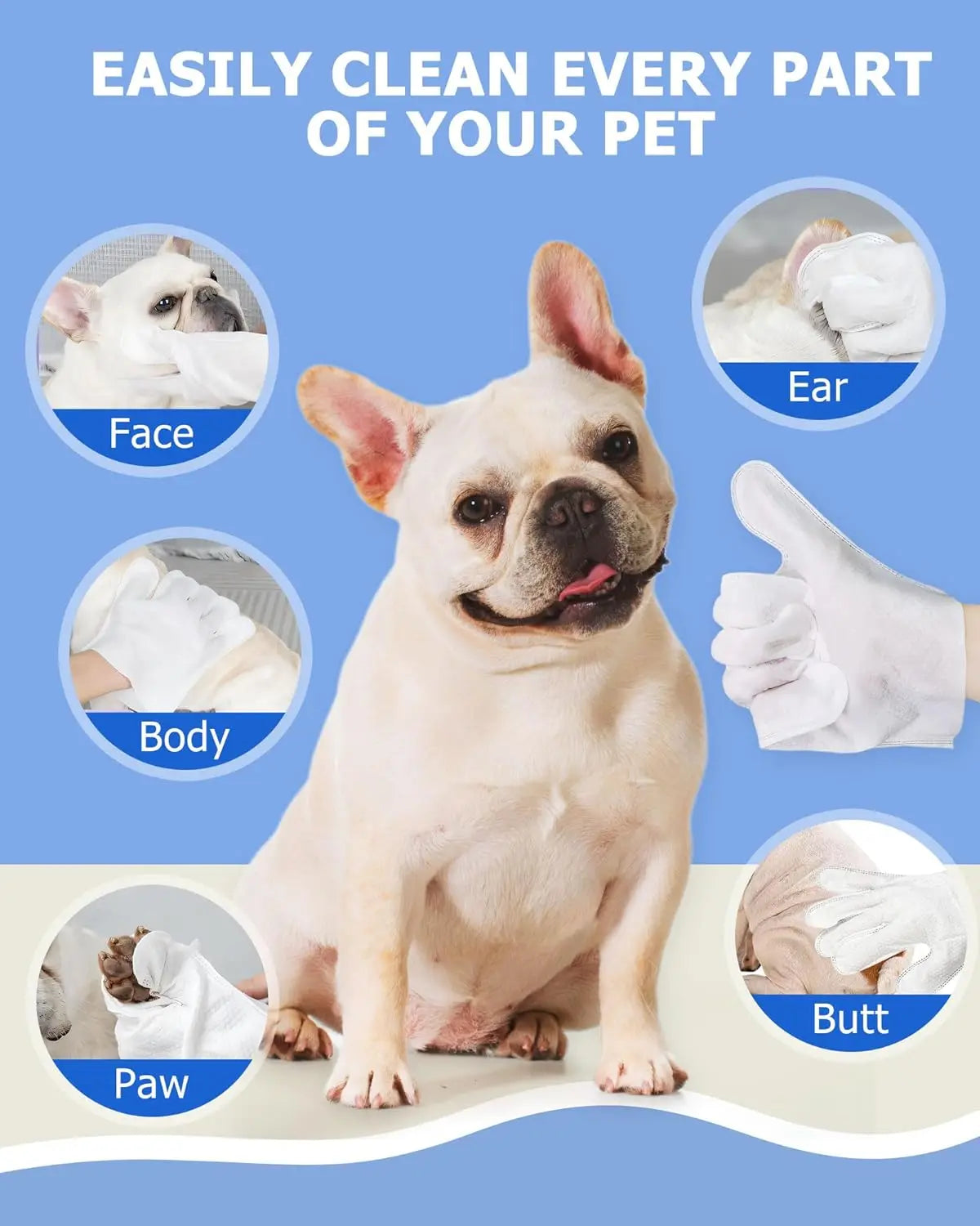 PawFresh™ Cleaning Wipe Gloves