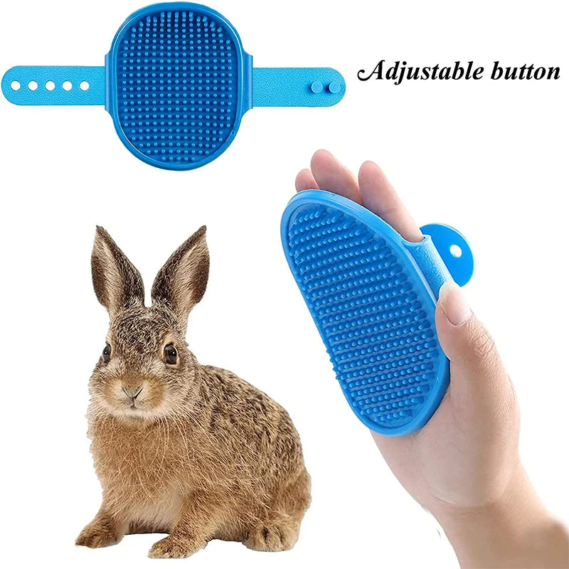 4-in-1 BunnyCare™ Grooming Kit – Tear Stain Comb, Nail Clipper & Bath Brush for Rabbits & Small Pets