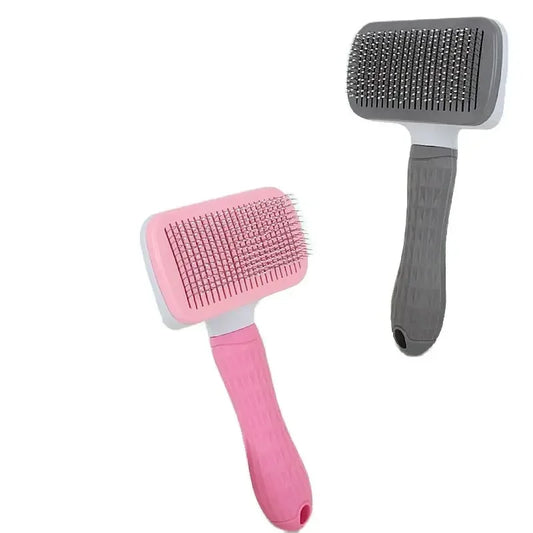 Stainless Steel Pet Grooming Comb – Tangle-Free Brush for Dogs & Cats with Long Hair