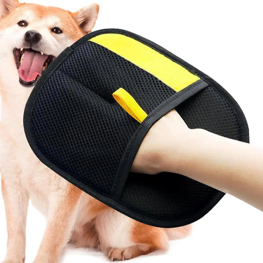 Static Dedusting Pet Grooming Gloves – Hair Remover for Dogs & Cats
