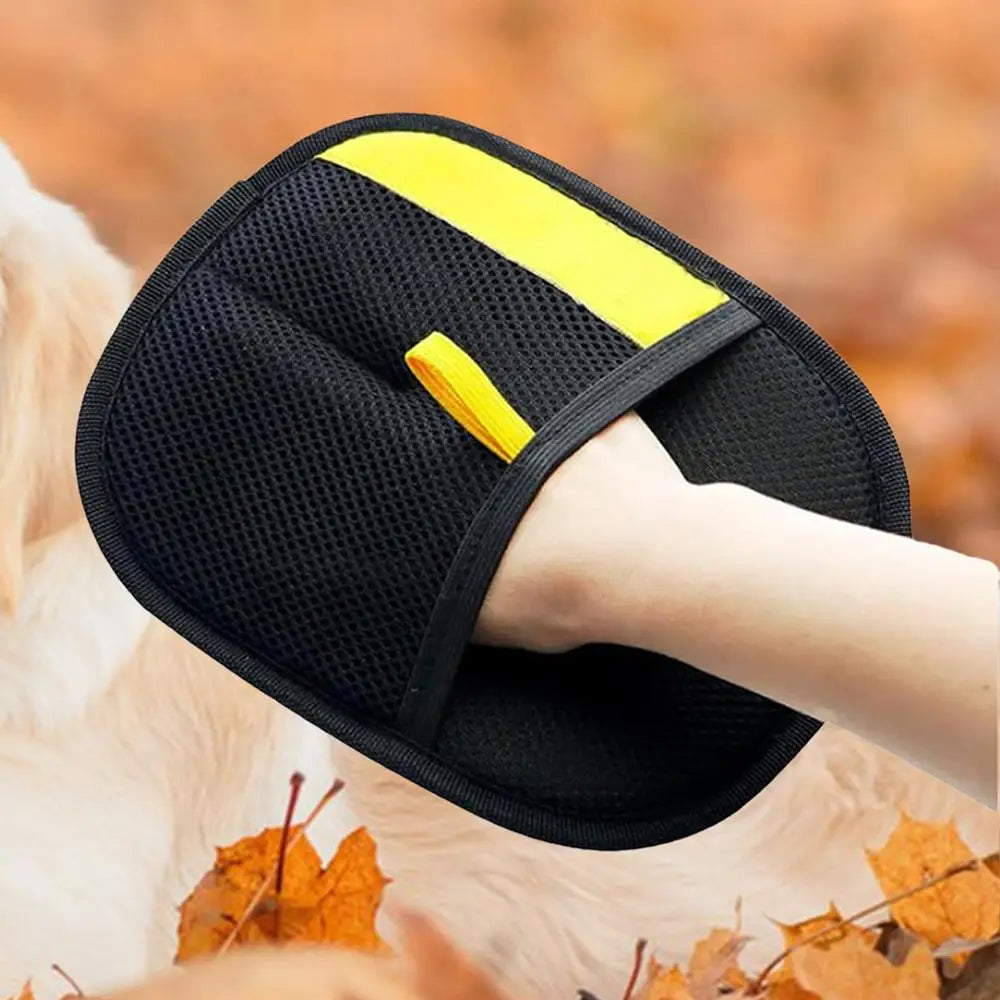 Static Dedusting Pet Grooming Gloves – Hair Remover for Dogs & Cats