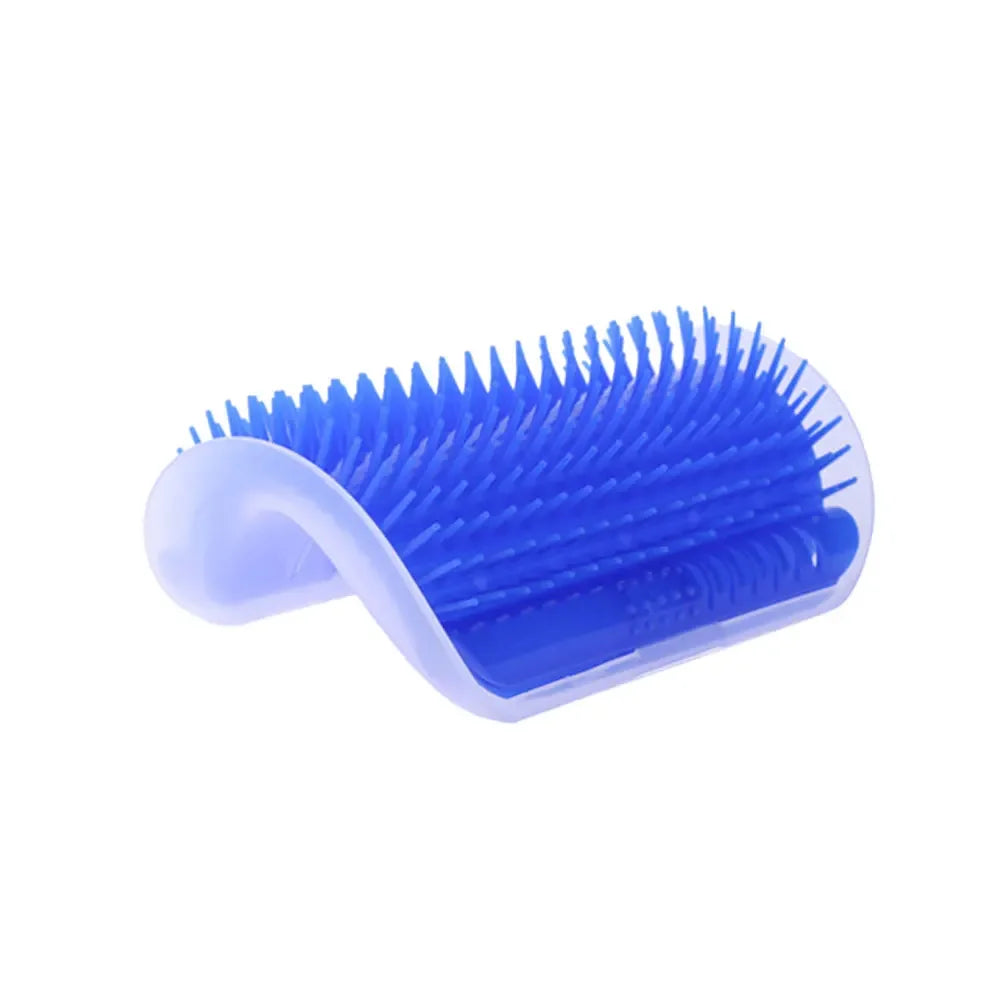 Cat Corner Self-Groomer Brush – Wall-Mounted Massage & Shedding Comb