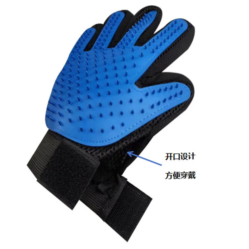 Pet Grooming Glove For Cats Brush Comb Cat Hackle Pet Deshedding Brush Glove For Animal Dog Pet Hair Gloves For Dog Grooming XW.