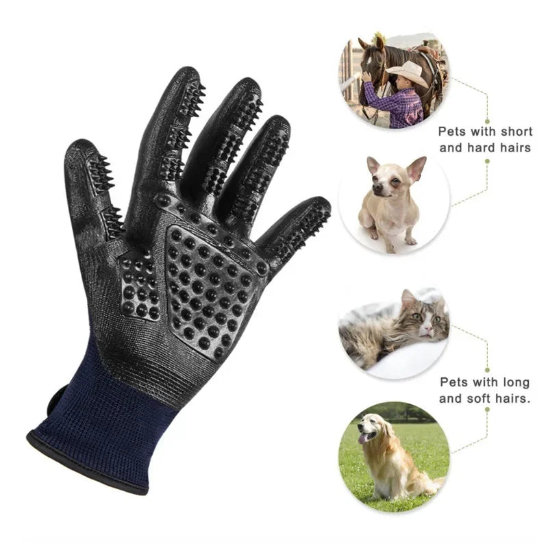 2Pcs Pet Bath & Grooming Gloves – Hair Removal, Massage & Deep Cleaning