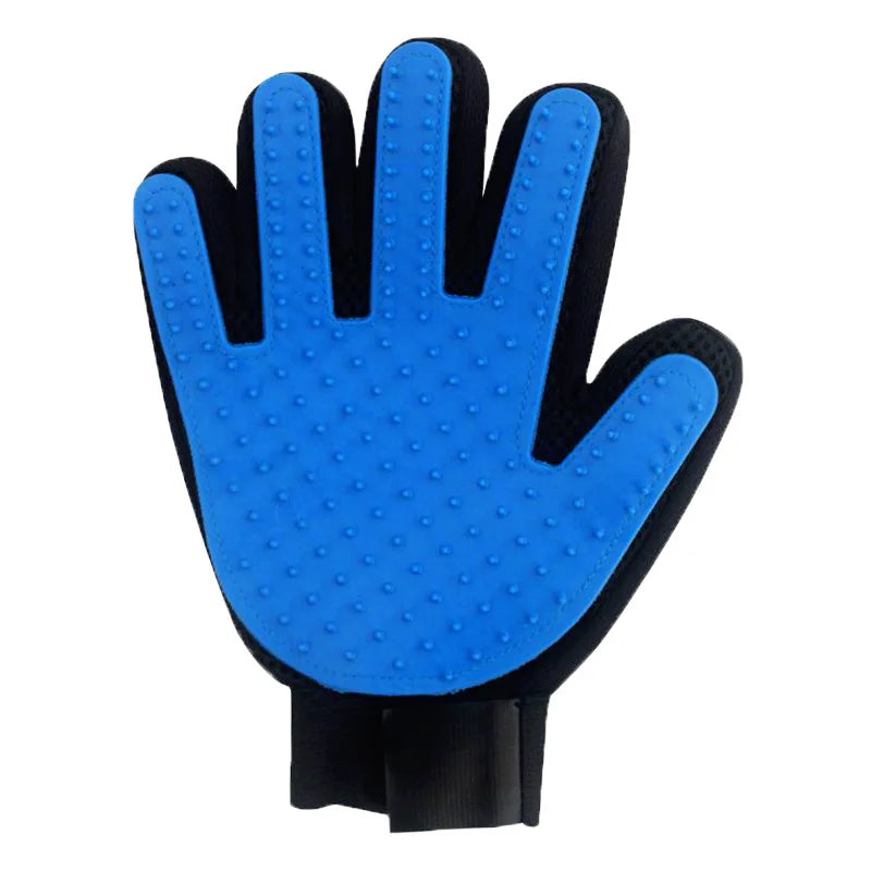 Silicone Cat Grooming Glove – Hair Remover & Bath Massage Brush for Pets