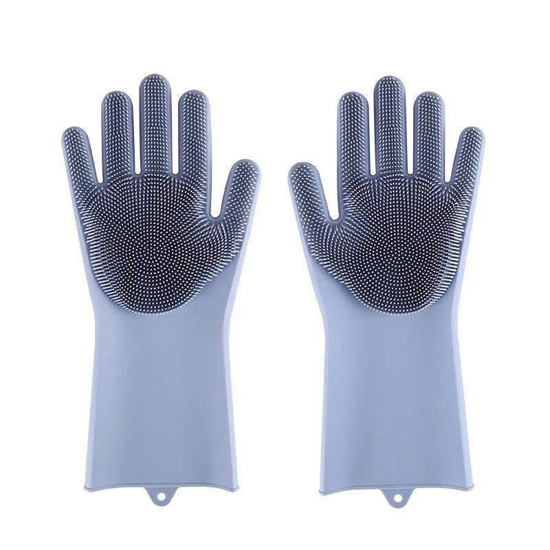 Pet Grooming Cleaning Gloves Dog Cat Bathing Shampoo Gel Glove Scrubber Magic Cleanner Soft Silicone Pet Hair Removal Bath Glove