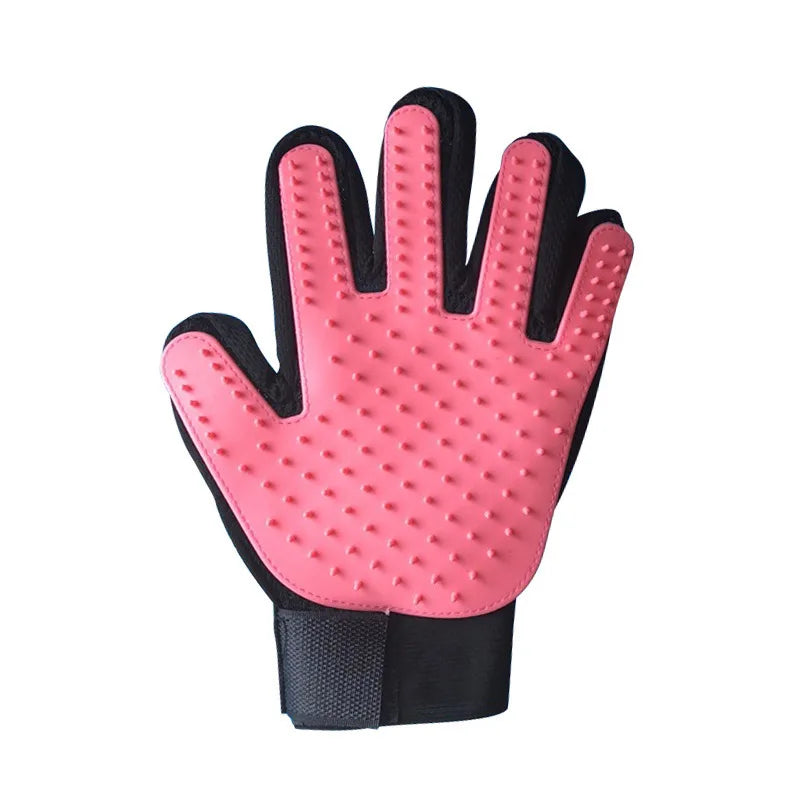 Gentle Pet Grooming Glove – Deshedding & Massage Brush for Cats, Dogs & Horses