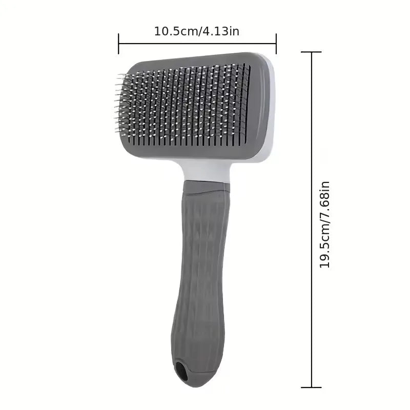 2-in-1 Pet Grooming & Hair Remover Brush – For Dogs & Cats