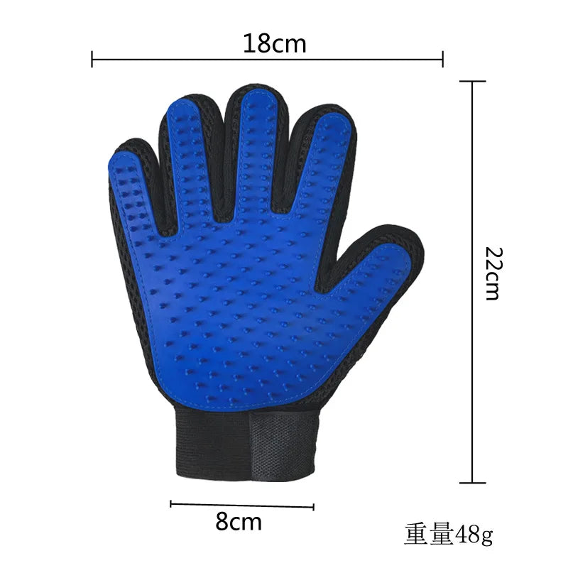 Pet Grooming Glove For Cats Brush Comb Cat Hackle Pet Deshedding Brush Glove For Animal Dog Pet Hair Gloves For Dog Grooming XW.