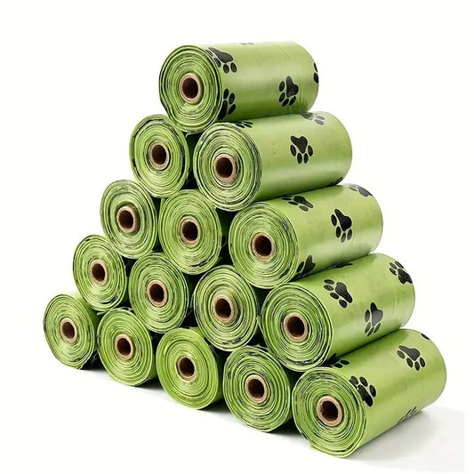 240 Heavy-Duty Leak-Proof Dog Waste Bags (16 Rolls)
