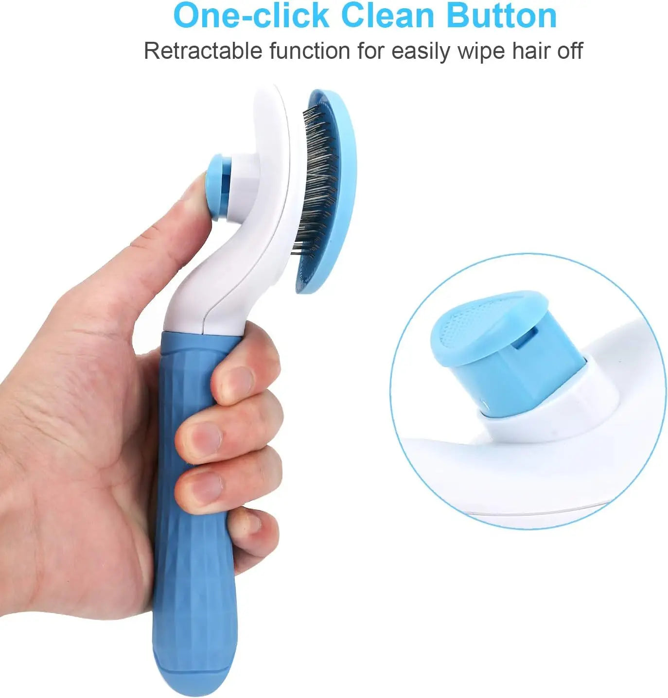 FurSweep™ Self-Cleaning Pet Hair Remover Brush – For Dogs & Cats