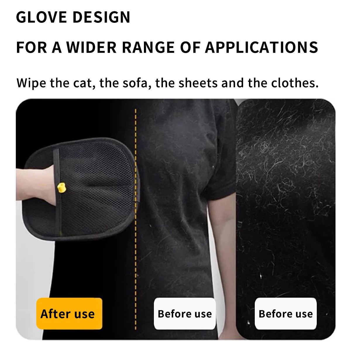 FurFree™ Double-Sided Pet Grooming Gloves