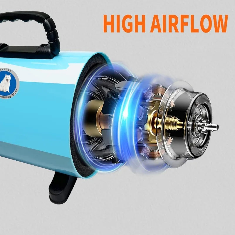 ProDry™ Adjustable Pet Hair Dryer – High-Power Grooming Blower for All Dog Sizes