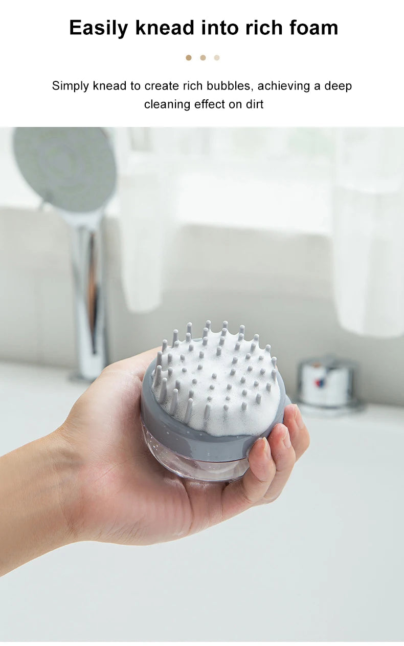 FurEase™ 2-in-1 Silicone Pet Bath Brush with Shampoo Dispenser