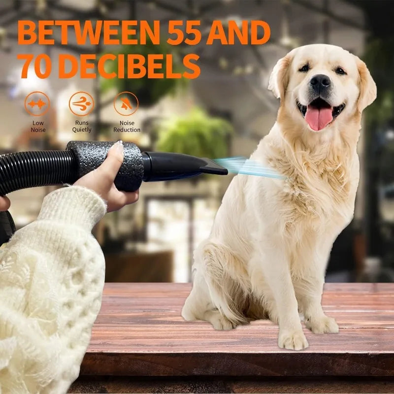 ProDry™ Adjustable Pet Hair Dryer – High-Power Grooming Blower for All Dog Sizes