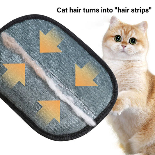 2-in-1 Pet Grooming Gloves – Hair Remover & Static Dust Brush for Furniture & Pets
