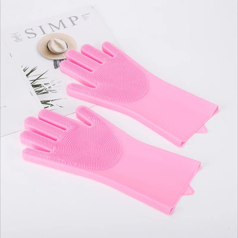 2-in-1 Silicone Scrubber & Hair Remover for Dogs & Cats
