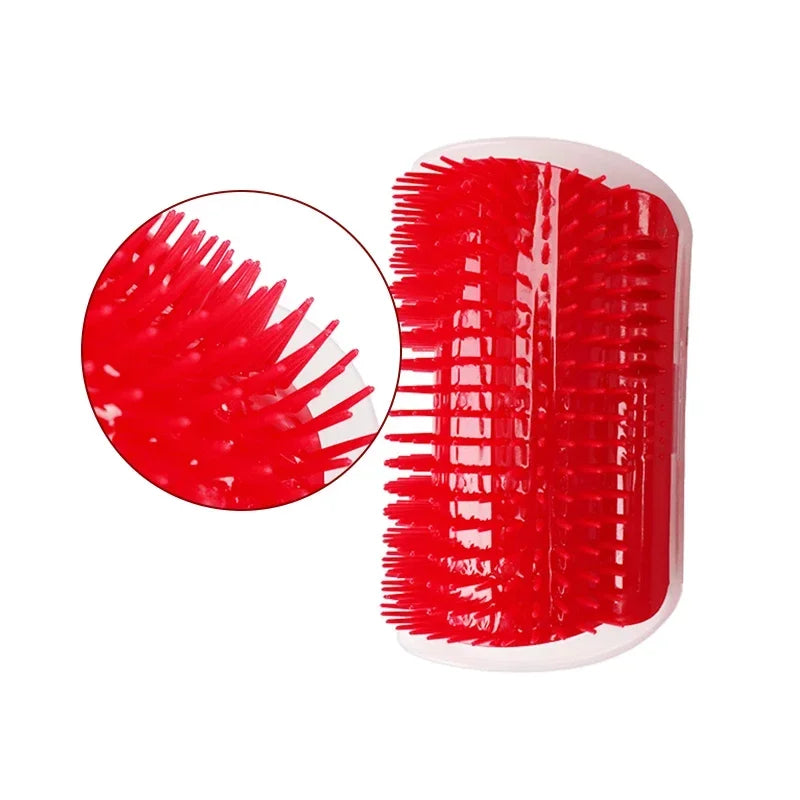 Self-Grooming Cat Corner Brush – Removable Wall-Mounted Massage Comb for Easy Hair Removal