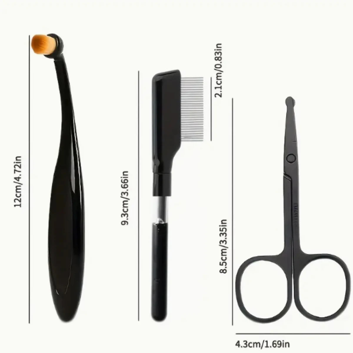 3-in-1 Pet Grooming Kit – Scissors, Comb & Brush Set for Tear Stains & Trimming