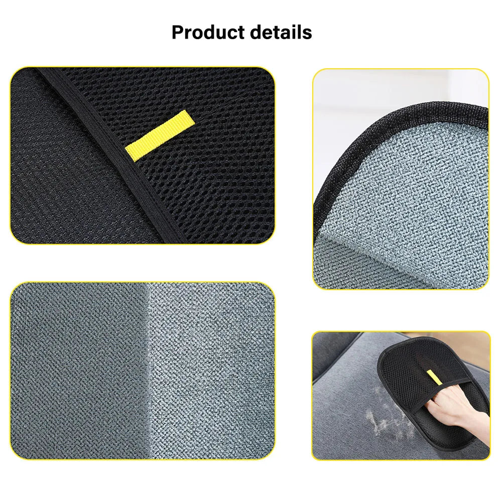 2-in-1 Pet Grooming Gloves – Hair Remover & Static Dust Brush for Furniture & Pets