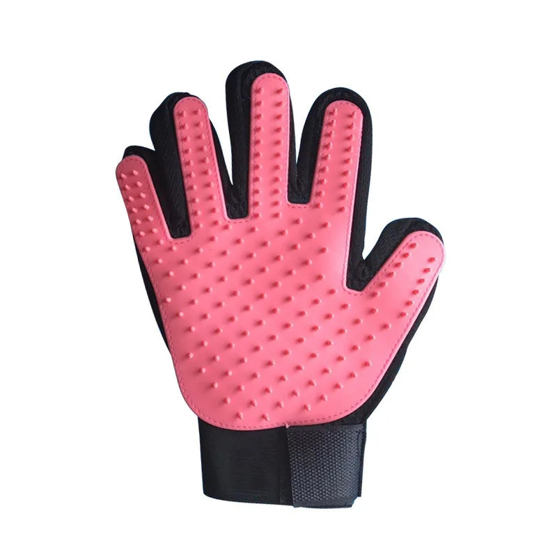 Gentle Pet Grooming Glove – Deshedding & Massage Brush for Cats, Dogs & Horses