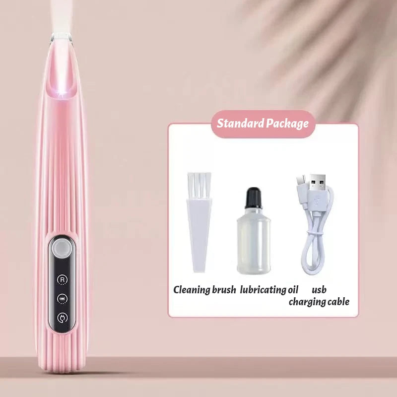 SilentGlow™ Waterproof Pet Grooming Trimmer with LED Light